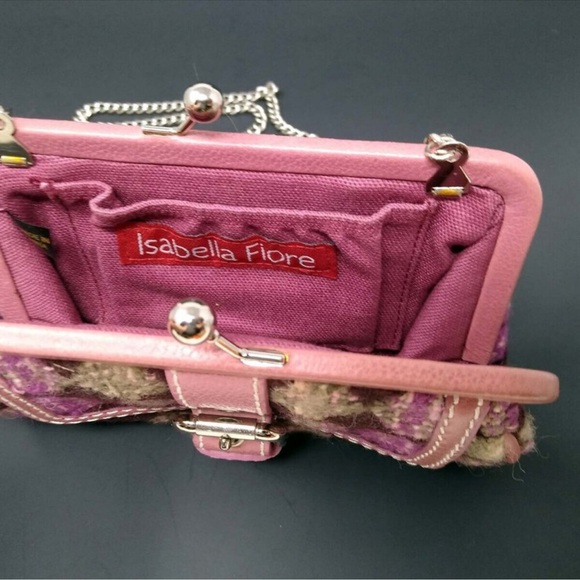 (1199) BEAUTIFUL Isabella Fiore handbag - with long chain - Picture 3 of 3